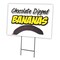 Signmission Chocolate Dipped Bana Yard & Stake outdoor plastic coroplast window, C-1824 Chocolate Dipped Bana C-1824 Chocolate Dipped Bana - alternate 1